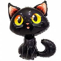 FM фигура большая 901851 Черный кот Фольга